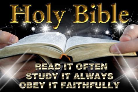 The Holy Bible Read It Study It Obey It Biblical Proof