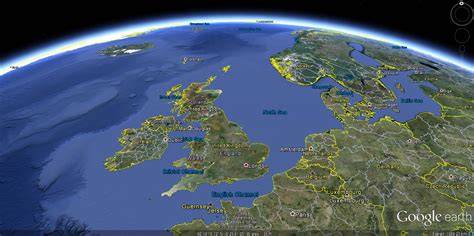 Satellite Image Of United Kingdom