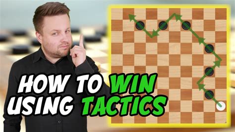 How To Win Using Checkers Tactics ⚪️ International Checkers ️ Beginner