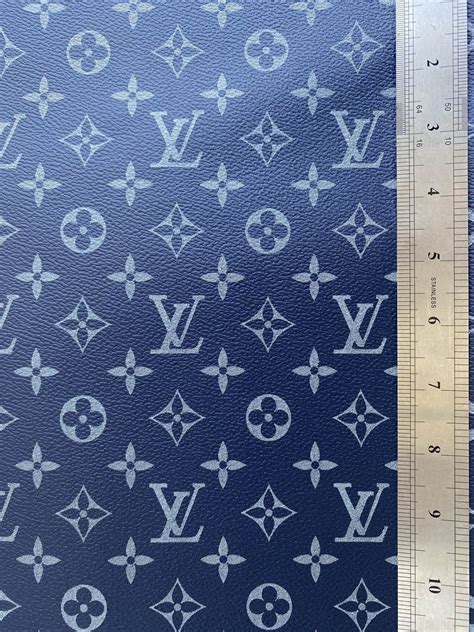 Lv Leather Fabric Navy Louis Vuitton Navy Leather Material By The Yard
