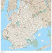 New York City - Brooklyn Wall Map by Map Resources