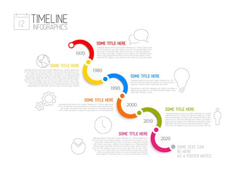 Timeline Infographics Free Presentation Template Gambaran