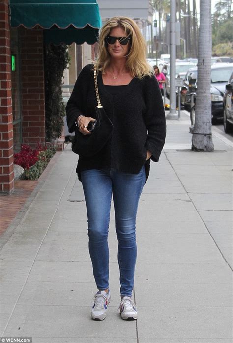 Rachel Hunter Defies Her Age In Jeans While Running Errands In Los