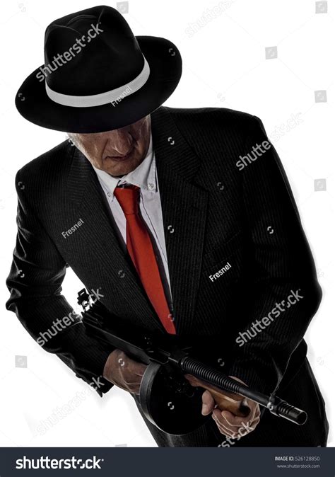 Old Style Gangster Tommy Gun On Stock Photo 526128850 Shutterstock