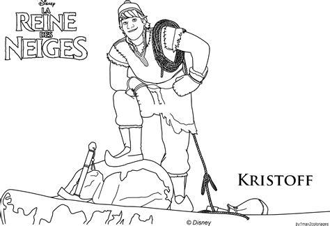 Kristoff From Frozen coloring page - free printable coloring pages on