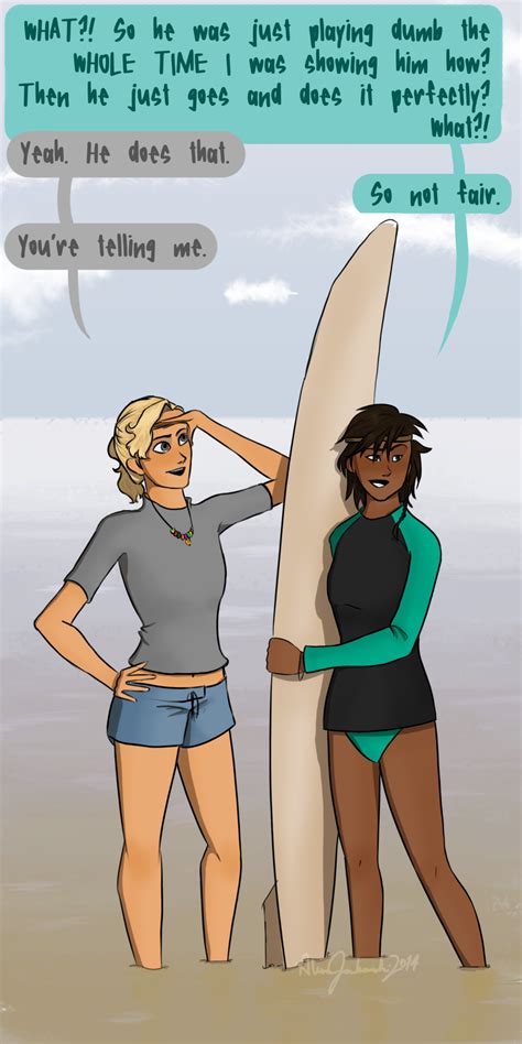 Sleight Of Hand Surfing Lessons More Percy Jackson Headcanonso