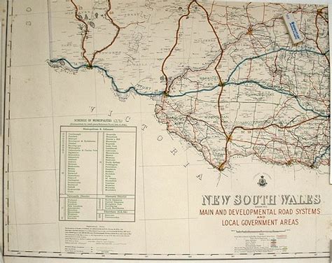 New South Wales Showing Main And Developmental Road Systems And Local