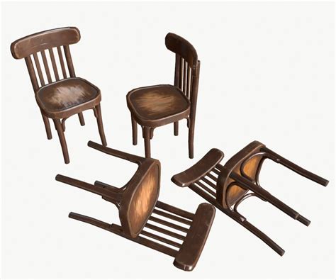 Stylized Old Chair 3d Model Turbosquid 1248614