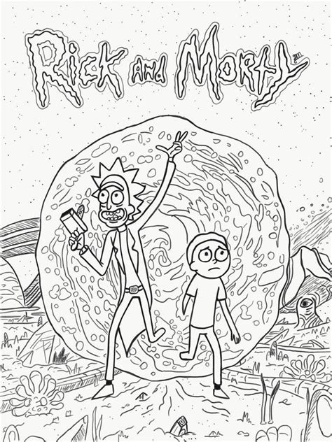 Aesthetic rick and morty coloring pages. Pin by Diane Brown on Rick and Morty | Rick and morty ...