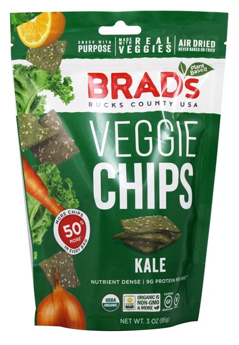 Brads Plant Based Kale Veggie Chips 3 Oz