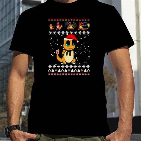 Charmander Christmas Pokemon Christmas T Shirt
