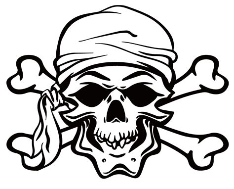 Crossbones And Pirate Graphic Decal Outdoor Vinyl Car Decal Etsy
