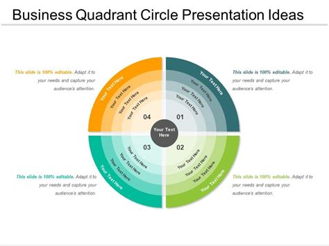 Business Quadrant Circle Presentation Ideas Powerpoint Templates