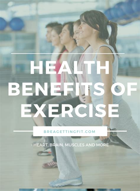 Health Benefits Of Exercise Brea Getting Fit
