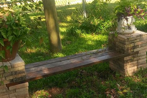 Maybe you would like to learn more about one of these? Make a DIY Stone and Wood Bench Quickly and Easily (With images) | Outdoor patio diy, Garden ...