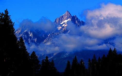 Fog Over Mountain Landscape