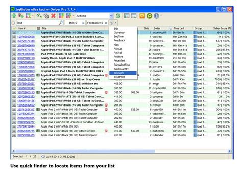 Win ebay auctions with this advanced auction sniper ebay tool that bids for you in the final seconds of an auction. JoyBidder eBay Auction Sniper Pro Edition - Lifestyle Software