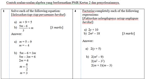 Soal un matematika smp/mts 2019. Matematik SMK Pangkalan TLDM