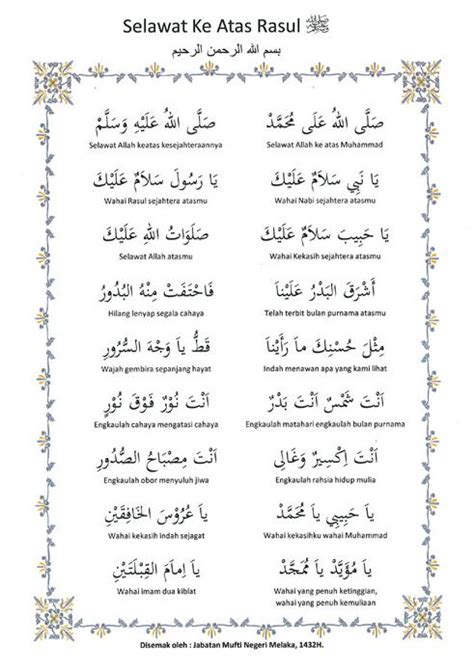 Memperoleh syafaat dari nabi muhammad s.a.w. Indahnya Nur Itu: Selawat ke atas Nabi Muhammad s.a.w