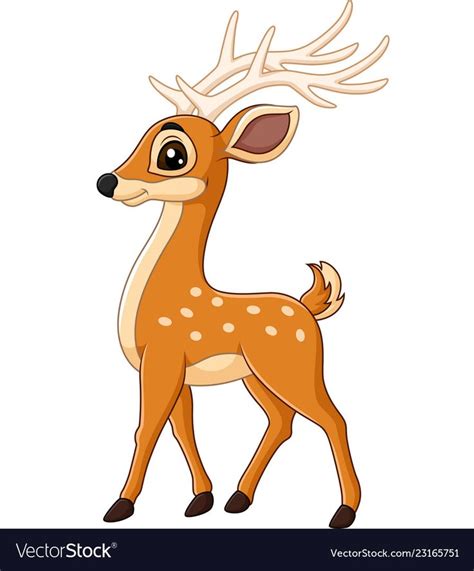 The complicated process of producing cartoons just became an easy task. illustration of Cute deer cartoon. Download a Free Preview ...