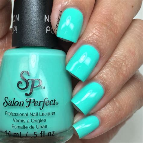 Salon Perfect Neon Pop 2015 Nail Polish Teal Nail Polish Teal Nails