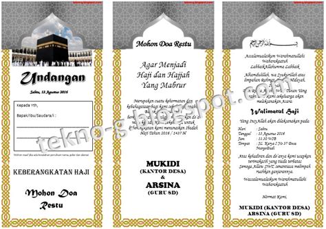 Download contoh surat undangan tahlil 40, 100, 1000 hari dalam bentuk microsoft word doc/docx gratis. Download Contoh Undangan Berangkat Naik Haji Dengan ...