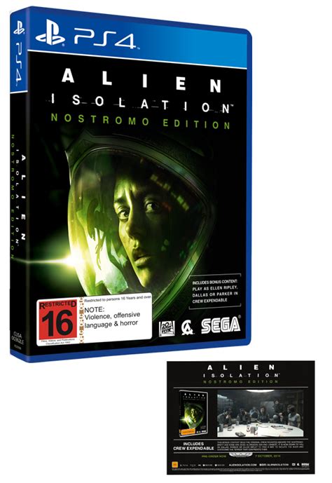 Alien Isolation Nostromo Edition Ps4 Buy Now At Mighty Ape Nz