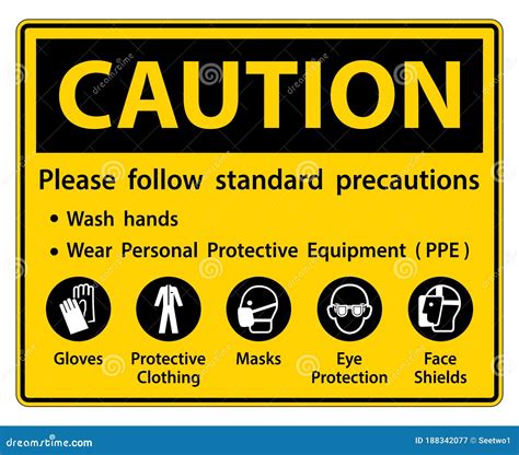Please Follow Standard Precautions Wash Hands Wear Personal Protective