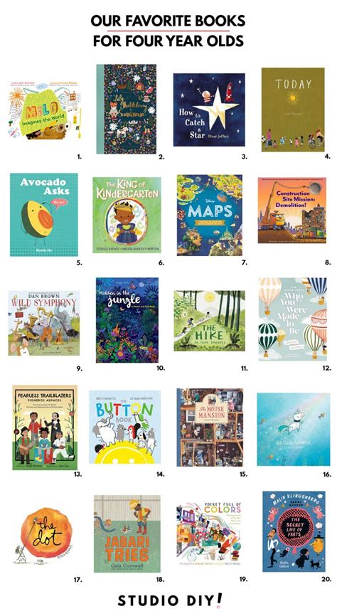 Our Favorite Books For 4 Year Olds Studio Diy