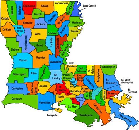 Parishesmap Louisiana Parish Map Louisiana Parishes Louisiana Culture