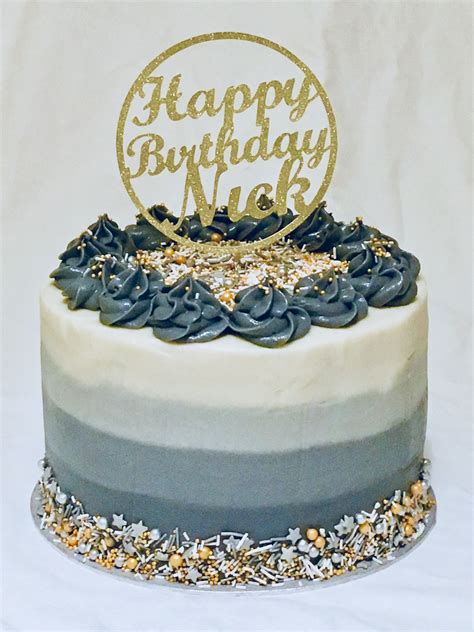 Funny birthday cakes birthday bbq cupcakes cupcake cakes cake cookies bbq cake cake design for men fathers day cake crazy cakes. Grey ombré buttercream cake | Cake, Buttercream cake ...