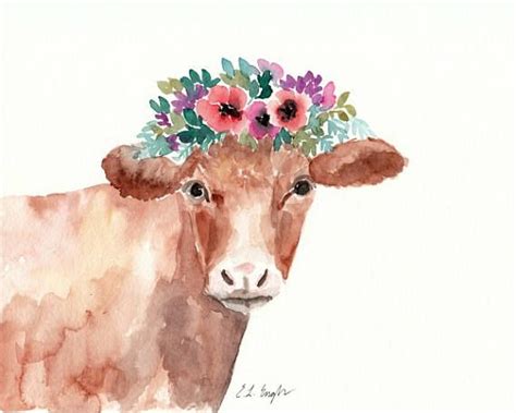 We did not find results for: Watercolor Cow Painting 8x10 Farmhouse Decor brown cow ...