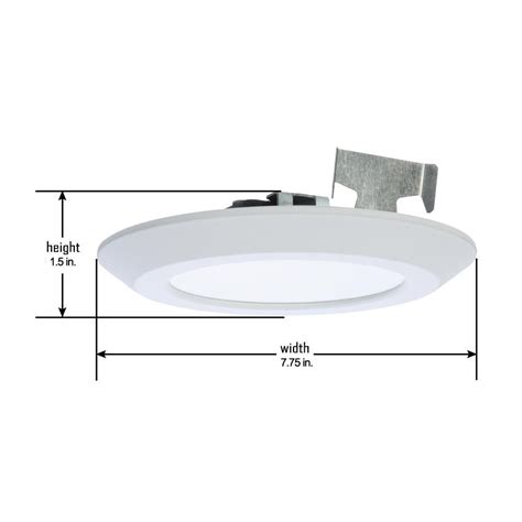 The halo round recessed 1 watt led wall light is great for stair ways, walk ways or just areas where you need to make an impression with light. Halo 5 in. and 6 in. 2700K White Integrated LED Recessed ...
