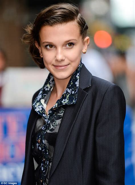 Millie Bobby Brown Heads To The Late Show In New York Daily Mail Online