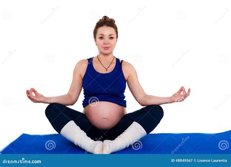 The Gymnastics For Pregnant Women Stock Image Image Of Model Caucasian 48849567