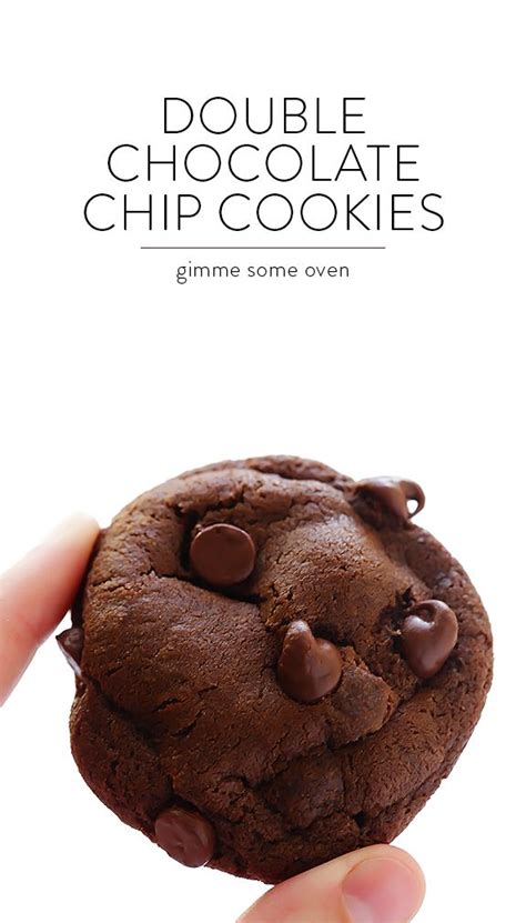 double chocolate chip cookies gimme some oven recipe double chocolate chip cookies soft