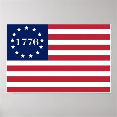 1776 American Flag Poster Zazzle