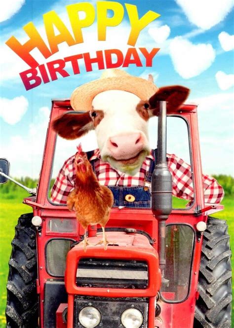 I hope all your birthday wishes and dreams come true. Farm Fun Happy Birthday Greeting Card | Cards | Love Kates
