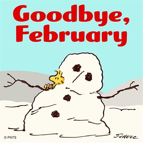 So Long February Snoopy Quotes Funny Texts Snoopy