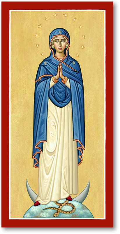 Blessed Virgin Mary Icons Immaculate Conception Icon Monastery Icons