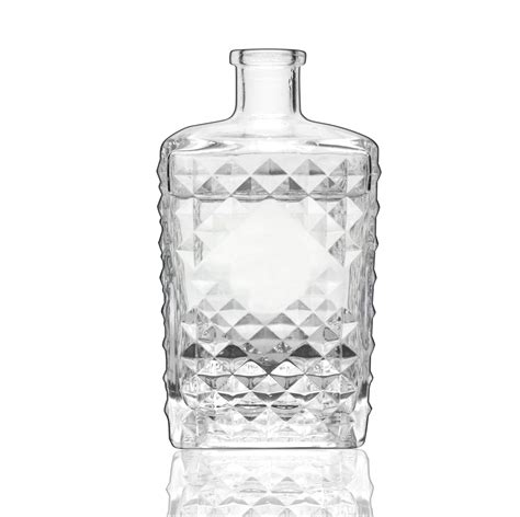 Clear Glass Bottles Wholesale 750ml Cork Top Gin Glass Liquor Bottles High Quality 750ml Glass