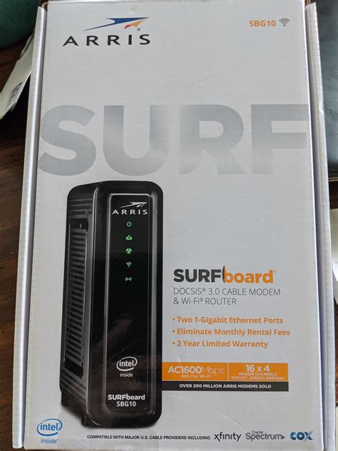 Does anyone happen to know if the Arris SBG10 will work with Buckeye