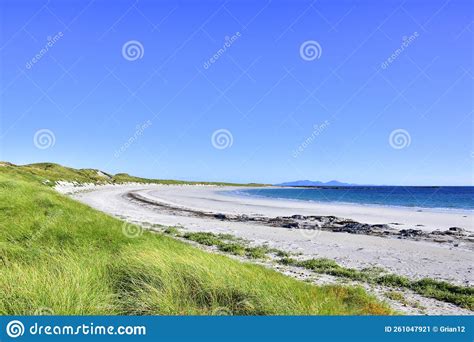 Beach Scene Of Outer Hebridean Island Of Scotland Stock Image Image