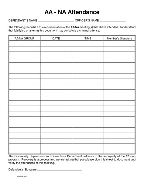 You can also use them as reference if you want to create this article has 49 downloadable and printable log sheet templates that will surely be useful for any of your logging needs. Fill aa meeting sheet print out form ...