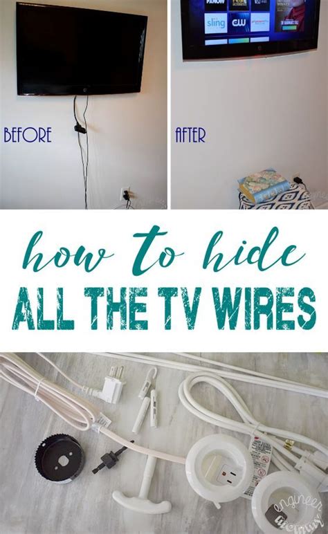 Hanging A Flat Screen On Wall How To Hide All Wires Engineer Mommy