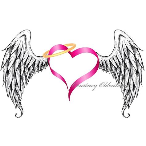 Pin By Diane Marx On Sorrow Beautiful Angel Tattoos Heart With Wings