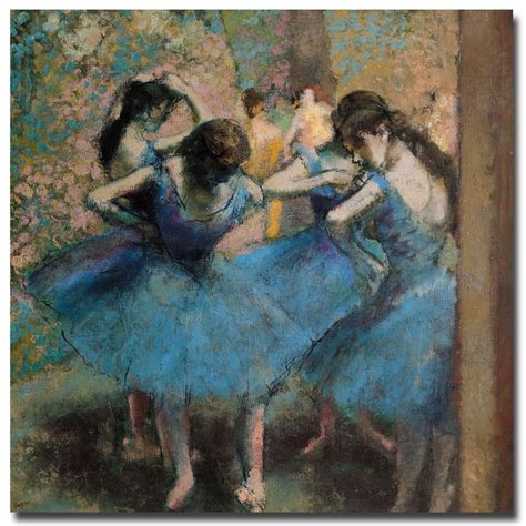 Shop Edgar Degas Dancers In Blue 1890 Canvas Art Free Shipping
