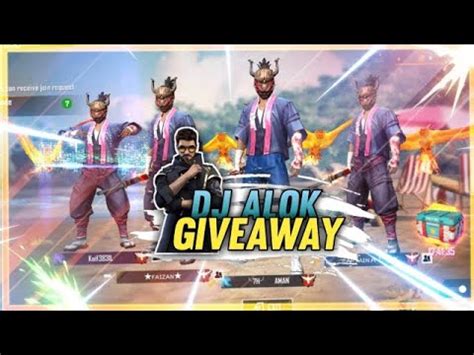 Subscriber and join custm win dj alok and💎💎didrow. FREE THE FIRE | DJ ALOK GIVEAWAY | JOCKERSSQUAD - YouTube