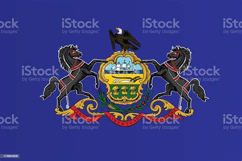 Flag Of Pennsylvania Stock Illustration Download Image Now