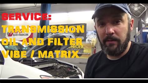 Replace Transmission Fluid And Filter Toyota Matrix Pontiac Vibe Fwd